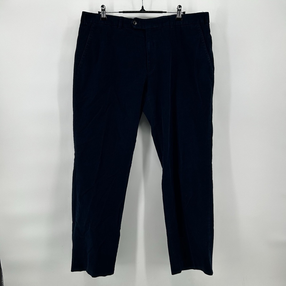 Lauren Ralph Lauren Corduroy Pants Mens 36x29 Navy Blue Classic Preppy‎ Dog